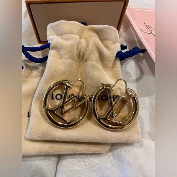 Louis Vuitton Louise PM Hoop Earrings - LV - Picture 3 of 4